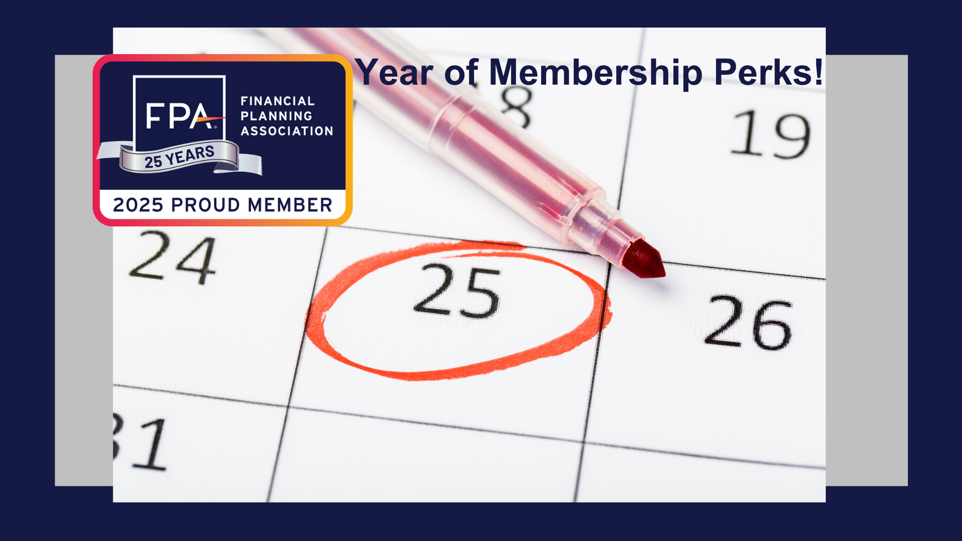 25th Anniversary Landing Page Images perks